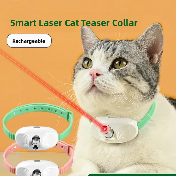 Collar Láser Interactivo para Gatos - Recargable por USB