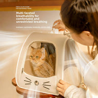 Mochila Transportín para Gatos con Ventana - Plegable y Transpirable