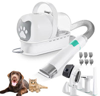 Kit de Peluquería 7 en 1 para Mascotas con Aspiradora Silenciosa