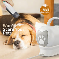Kit de Peluquería 7 en 1 para Mascotas con Aspiradora Silenciosa