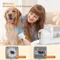 Kit de Peluquería 7 en 1 para Mascotas con Aspiradora Silenciosa